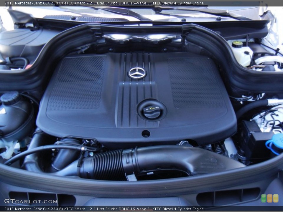 2.1 Liter Biturbo DOHC 16-Valve BlueTEC Diesel 4 Cylinder 2013 Mercedes-Benz GLK Engine