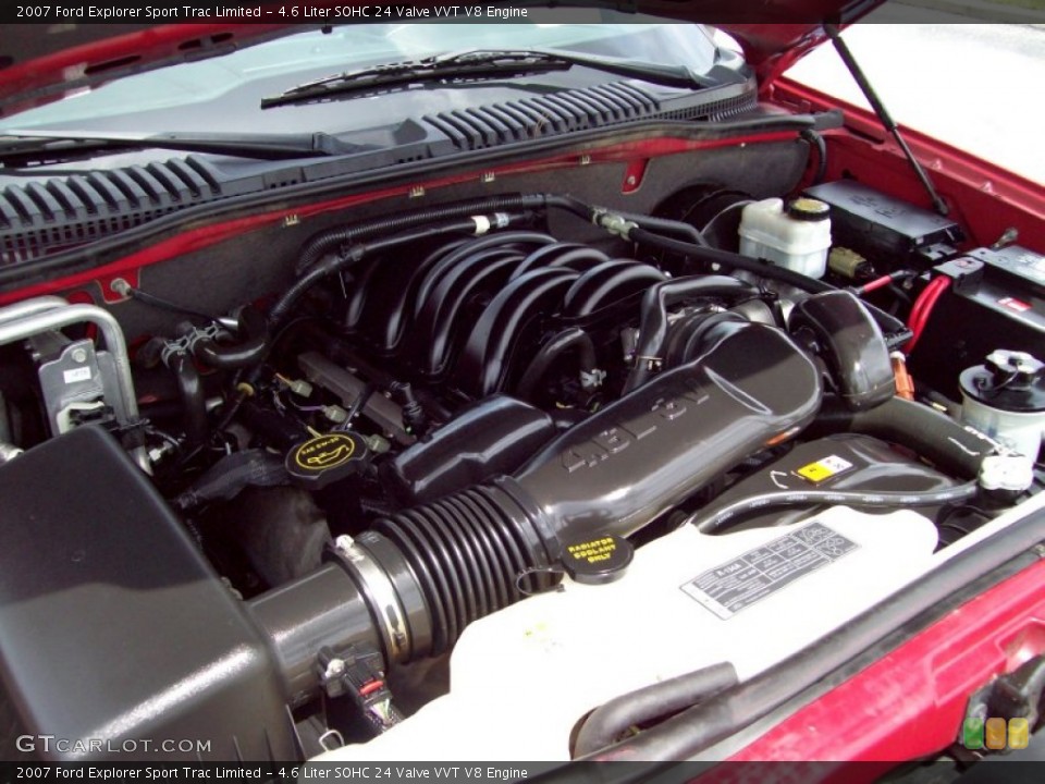 4.6 Liter SOHC 24 Valve VVT V8 2007 Ford Explorer Sport Trac Engine