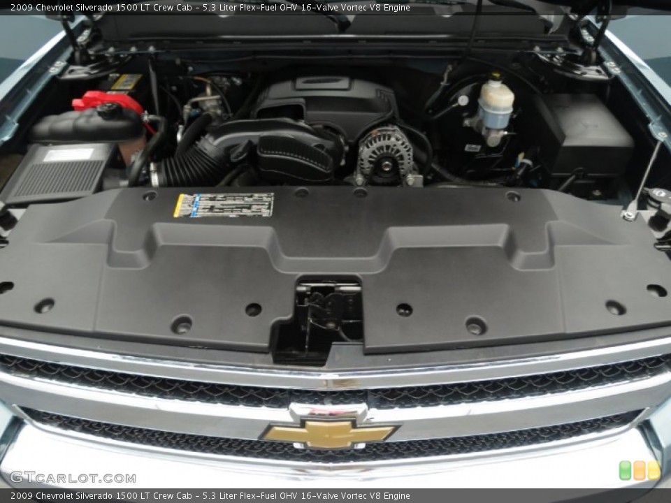 5.3 Liter Flex-Fuel OHV 16-Valve Vortec V8 Engine for the 2009 Chevrolet Silverado 1500 #82234497