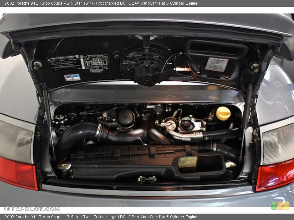 3.6 Liter Twin-Turbocharged DOHC 24V VarioCam Flat 6 Cylinder Engine for the 2002 Porsche 911 #82240299