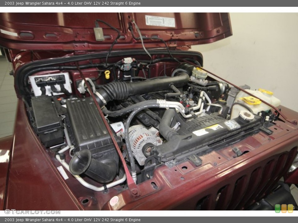 4.0 Liter OHV 12V 242 Straight 6 Engine for the 2003 Jeep Wrangler #82254054