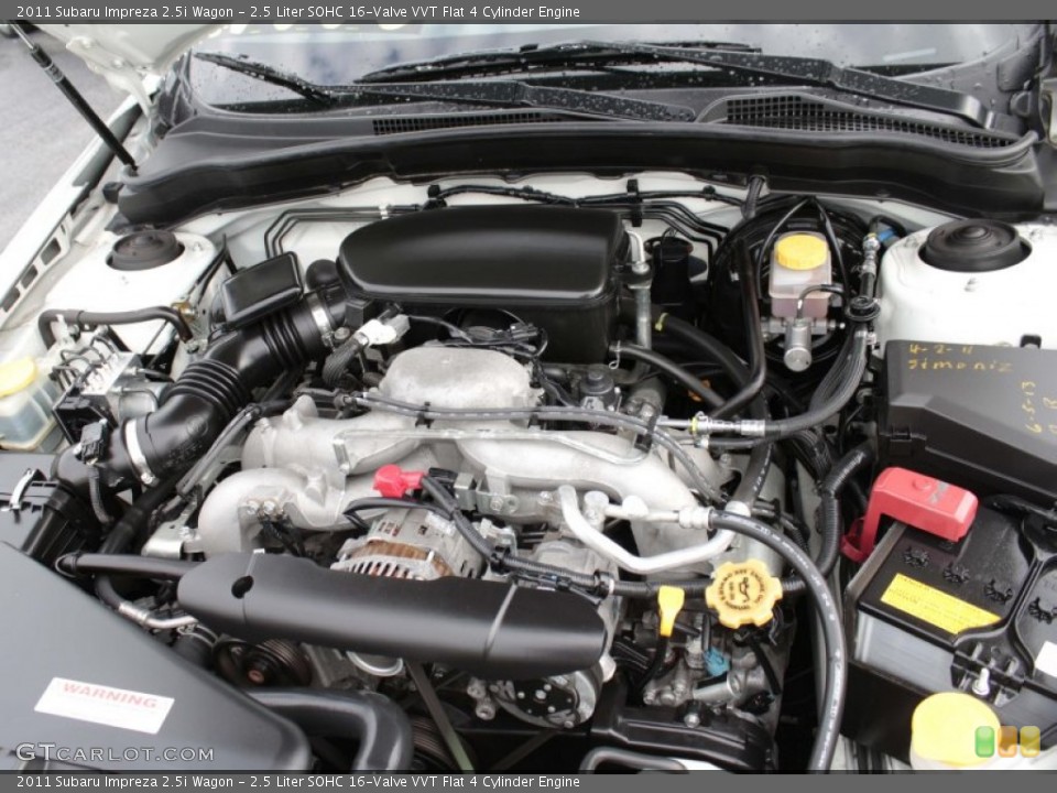 2.5 Liter SOHC 16-Valve VVT Flat 4 Cylinder Engine for the 2011 Subaru Impreza #82264401