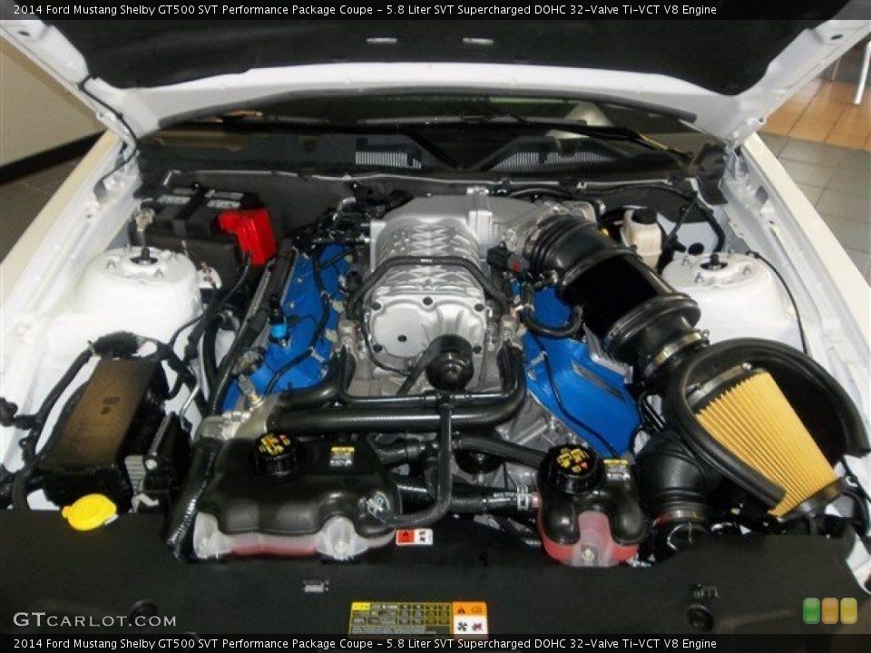 5.8 Liter SVT Supercharged DOHC 32-Valve Ti-VCT V8 Engine for the 2014 Ford Mustang #82301923