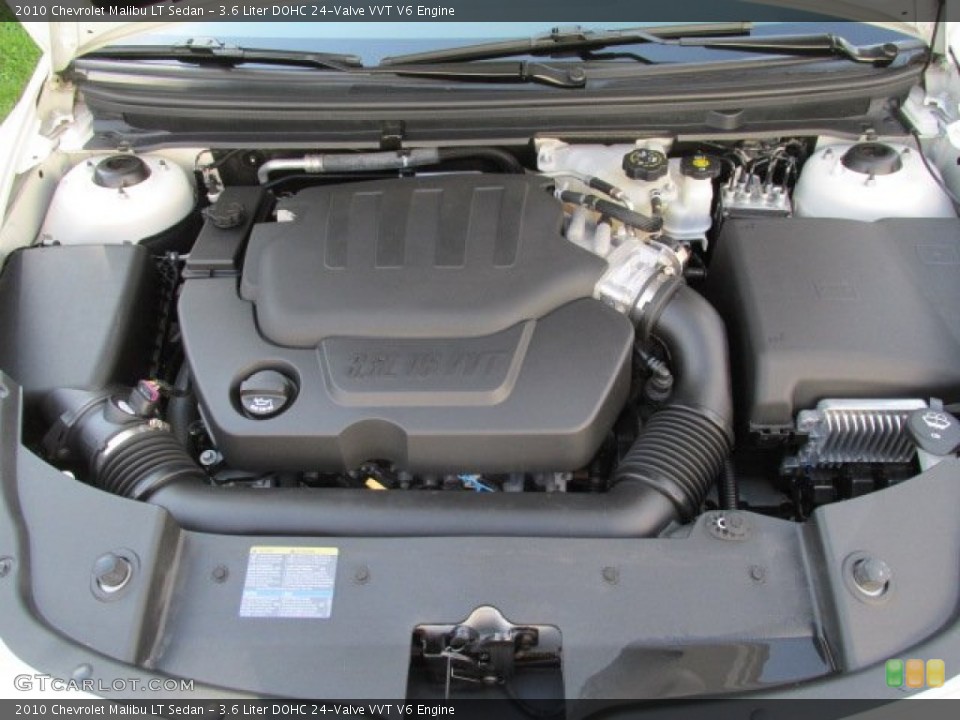 3.6 Liter DOHC 24-Valve VVT V6 2010 Chevrolet Malibu Engine