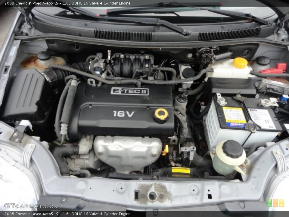 1.6L DOHC 16 Valve 4 Cylinder 2008 Chevrolet Aveo Engine