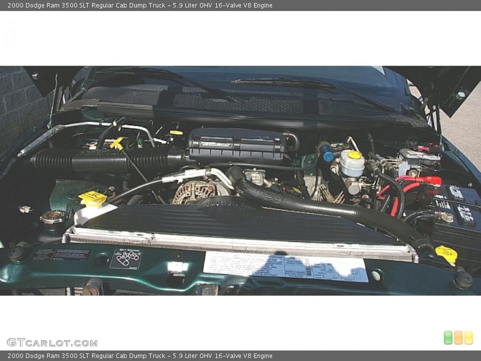 5.9 Liter OHV 16-Valve V8 2000 Dodge Ram 3500 Engine