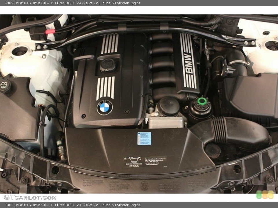 3.0 Liter DOHC 24-Valve VVT Inline 6 Cylinder 2009 BMW X3 Engine