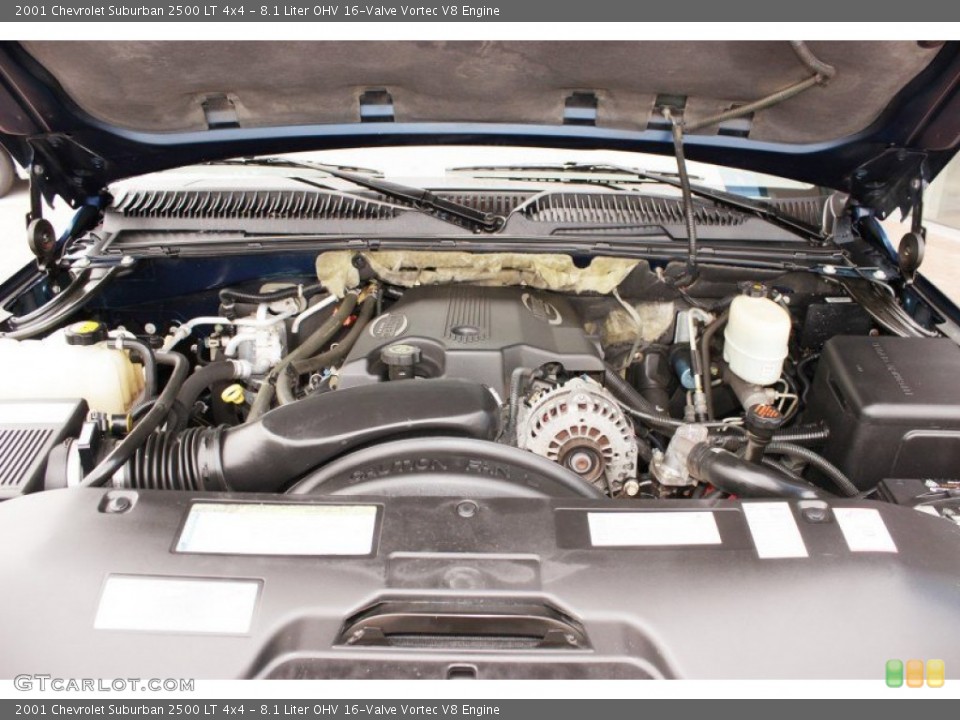 8.1 Liter OHV 16-Valve Vortec V8 Engine for the 2001 Chevrolet Suburban #82407052