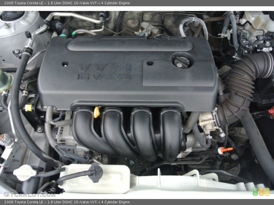 1.8 Liter DOHC 16-Valve VVT-i 4 Cylinder 2008 Toyota Corolla Engine