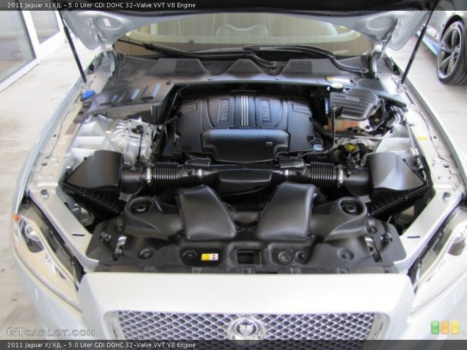 5.0 Liter GDI DOHC 32-Valve VVT V8 Engine for the 2011 Jaguar XJ #82431594