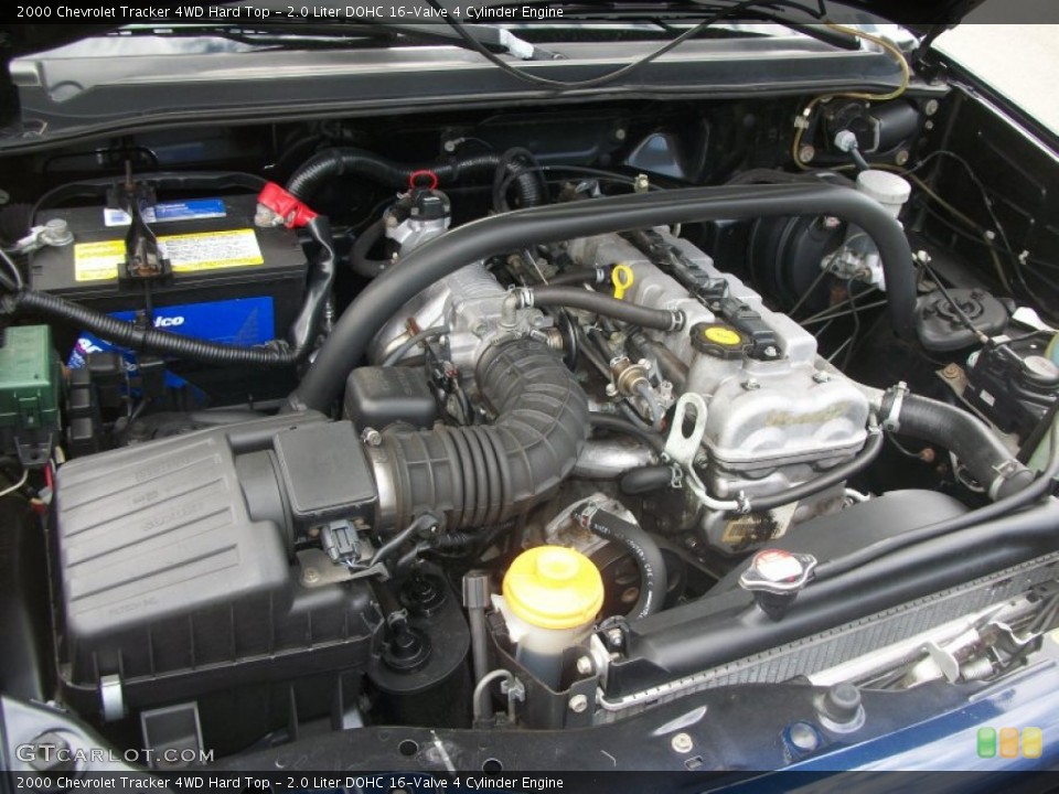 2.0 Liter DOHC 16-Valve 4 Cylinder 2000 Chevrolet Tracker Engine