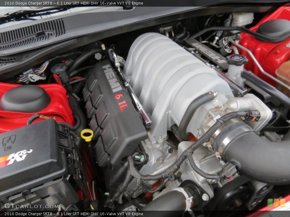 6.1 Liter SRT HEMI OHV 16-Valve VVT V8 2010 Dodge Charger Engine