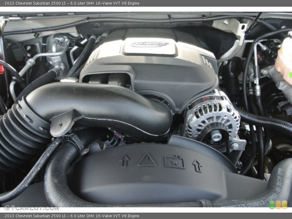 6.0 Liter OHV 16-Valve VVT V8 2013 Chevrolet Suburban Engine