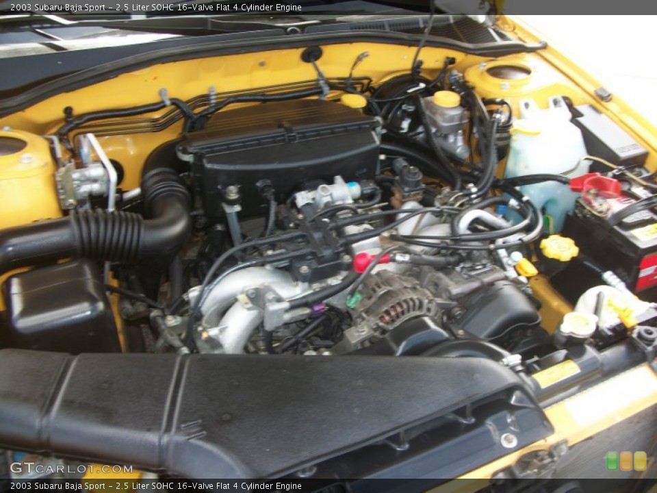 2.5 Liter SOHC 16-Valve Flat 4 Cylinder Engine for the 2003 Subaru Baja #82483990