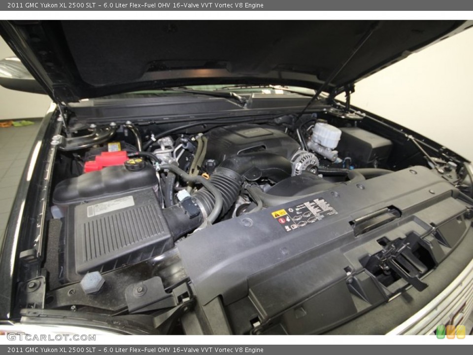 6.0 Liter Flex-Fuel OHV 16-Valve VVT Vortec V8 2011 GMC Yukon Engine