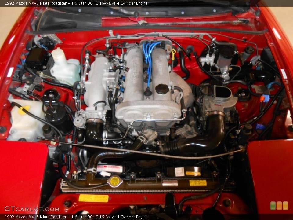 1.6 Liter DOHC 16-Valve 4 Cylinder 1992 Mazda MX-5 Miata Engine