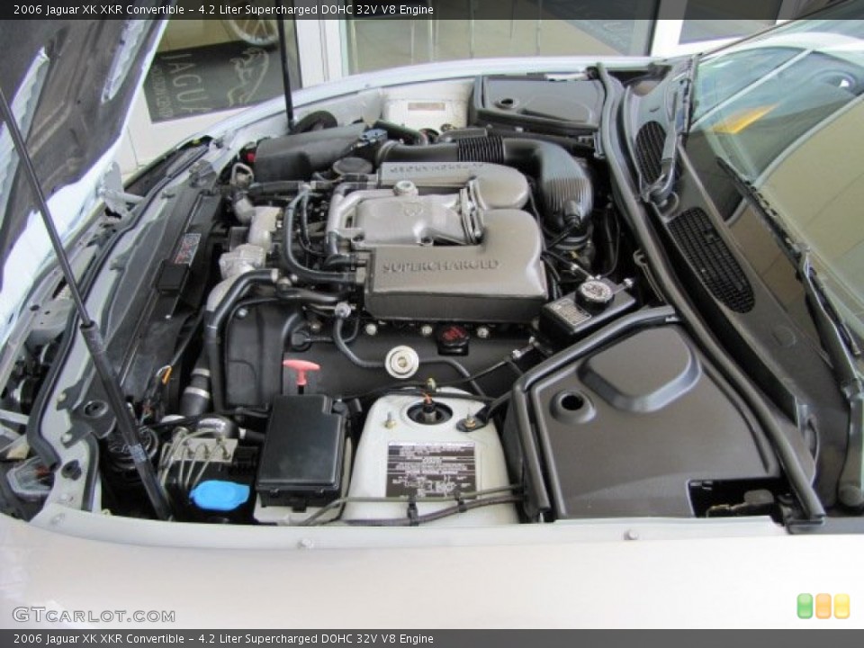 4.2 Liter Supercharged DOHC 32V V8 2006 Jaguar XK Engine