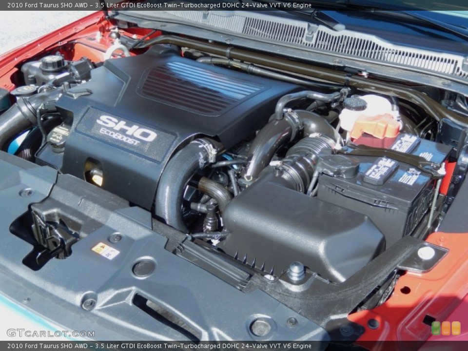 3.5 Liter GTDI EcoBoost Twin-Turbocharged DOHC 24-Valve VVT V6 Engine for the 2010 Ford Taurus #82506956
