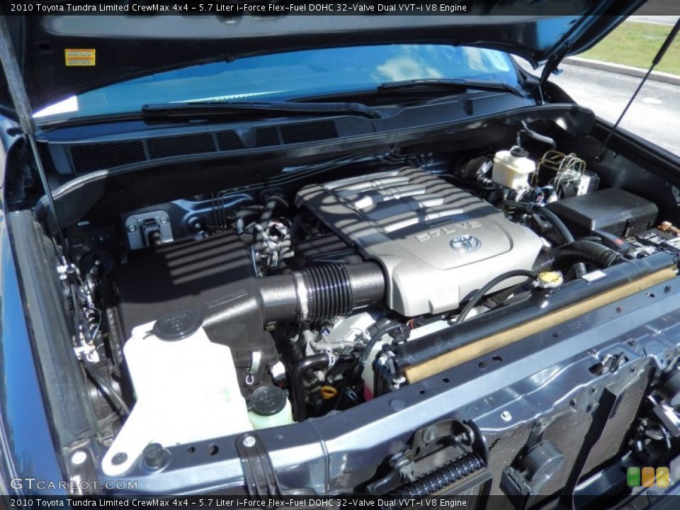 5.7 Liter i-Force Flex-Fuel DOHC 32-Valve Dual VVT-i V8 Engine for the 2010 Toyota Tundra #82508445
