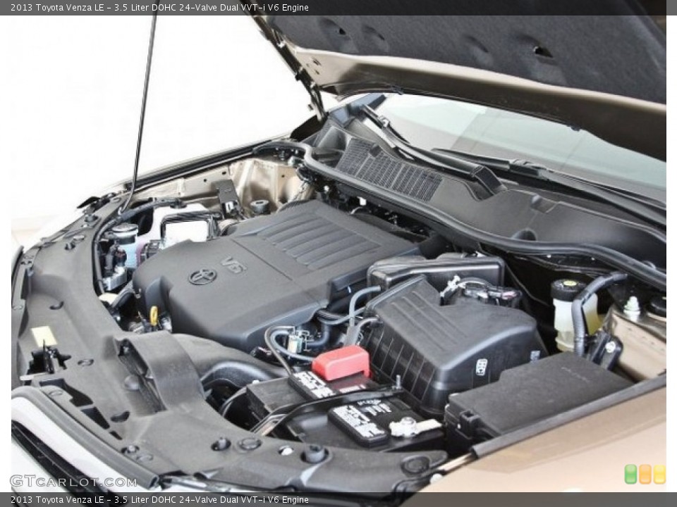 3.5 Liter DOHC 24-Valve Dual VVT-i V6 2013 Toyota Venza Engine