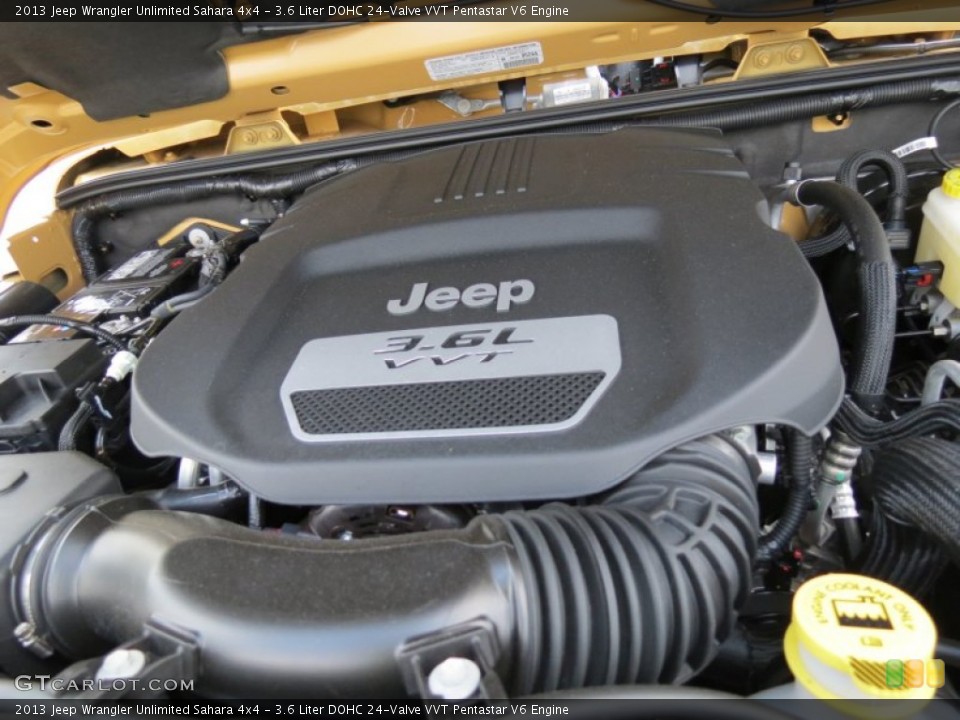 3.6 Liter DOHC 24-Valve VVT Pentastar V6 Engine for the 2013 Jeep Wrangler Unlimited #82516454