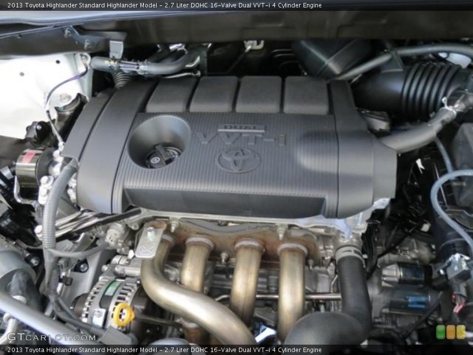 2.7 Liter DOHC 16-Valve Dual VVT-i 4 Cylinder Engine for the 2013 Toyota Highlander #82523963
