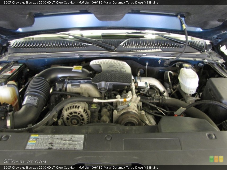 6.6 Liter OHV 32-Valve Duramax Turbo Diesel V8 Engine for the 2005 Chevrolet Silverado 2500HD #82526243