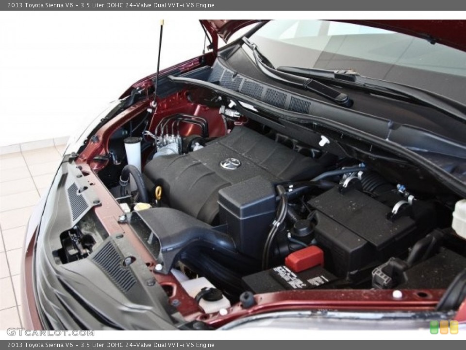 3.5 Liter DOHC 24-Valve Dual VVT-i V6 Engine for the 2013 Toyota Sienna #82528995