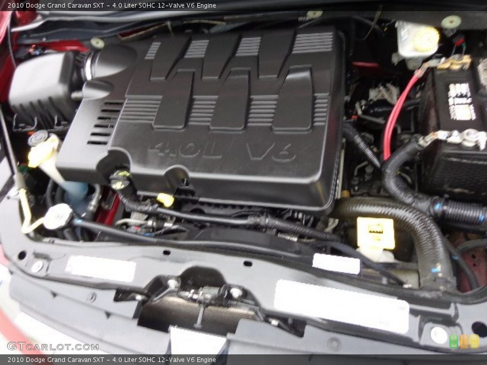 4.0 Liter SOHC 12-Valve V6 2010 Dodge Grand Caravan Engine