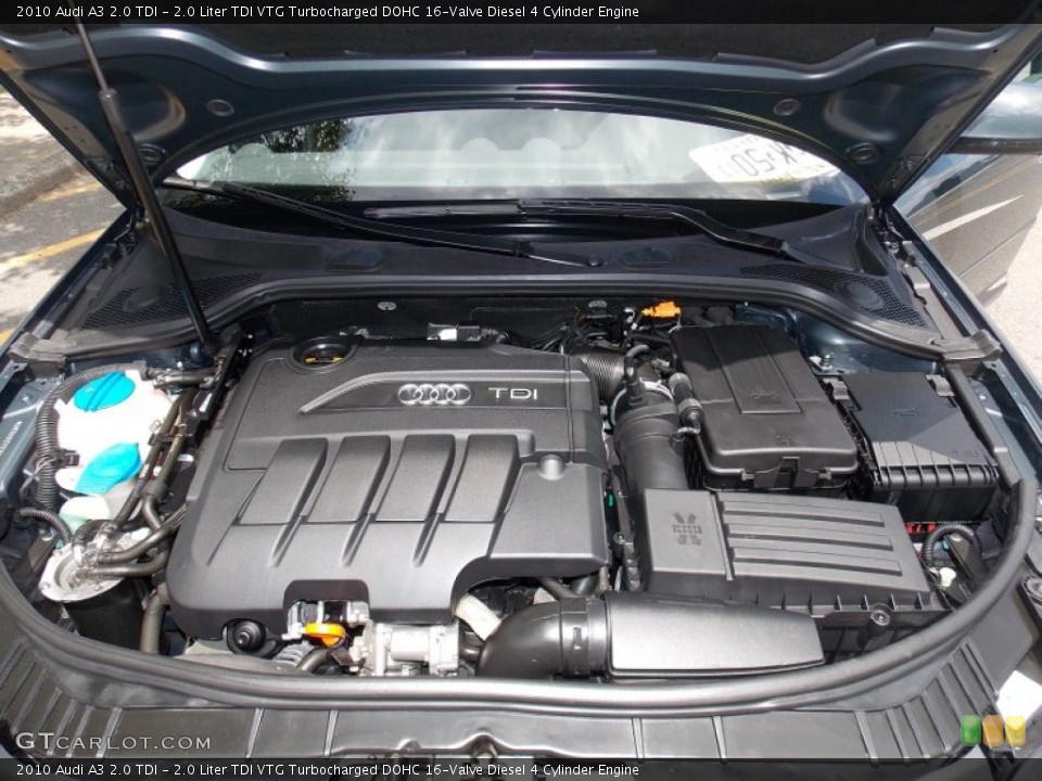 2.0 Liter TDI VTG Turbocharged DOHC 16-Valve Diesel 4 Cylinder Engine for the 2010 Audi A3 #82586733