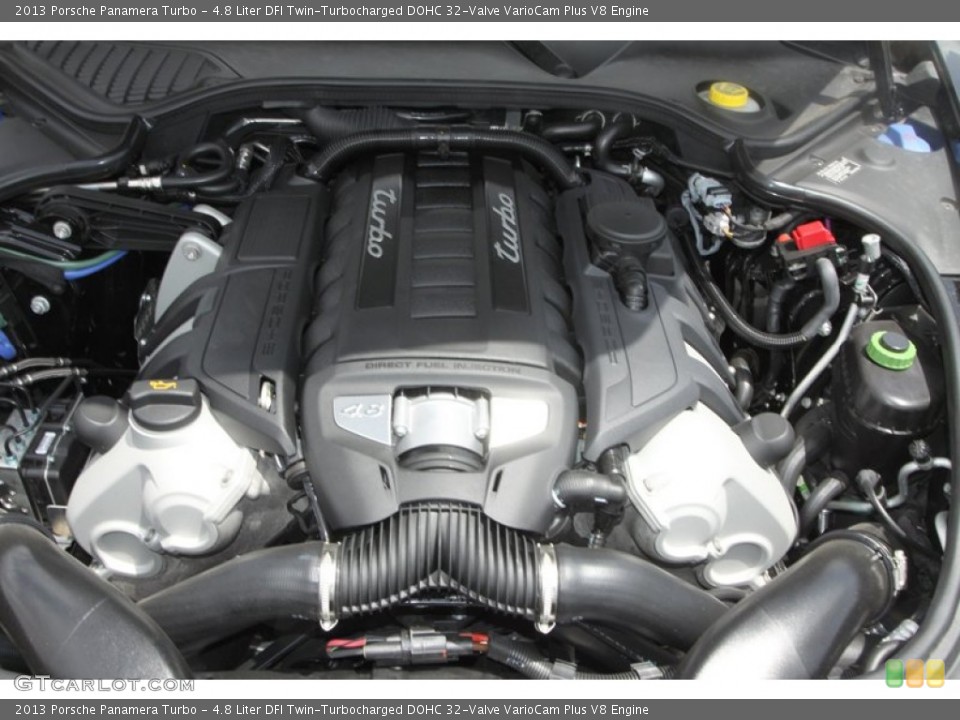 4.8 Liter DFI Twin-Turbocharged DOHC 32-Valve VarioCam Plus V8 Engine for the 2013 Porsche Panamera #82592273