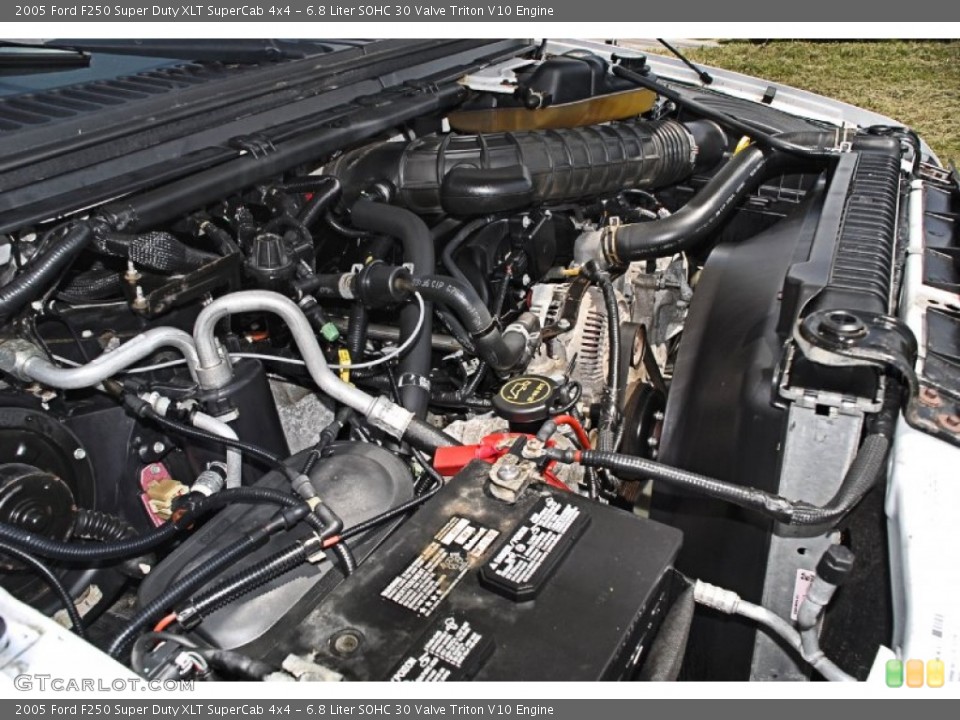 6.8 Liter SOHC 30 Valve Triton V10 Engine for the 2005 Ford F250 Super Duty #82594209
