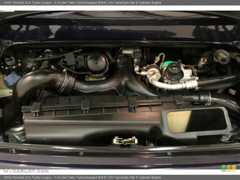 3.6 Liter Twin-Turbocharged DOHC 24V VarioCam Flat 6 Cylinder Engine for the 2002 Porsche 911 #82599106