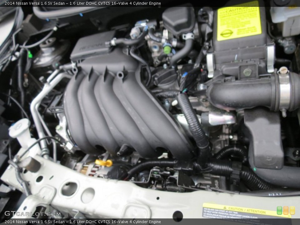 1.6 Liter DOHC CVTCS 16-Valve 4 Cylinder Engine for the 2014 Nissan Versa #82622084