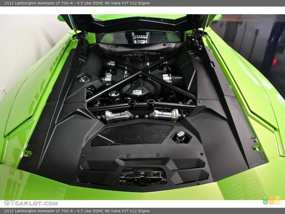 6.5 Liter DOHC 48-Valve VVT V12 Engine for the 2012 Lamborghini Aventador #82623052