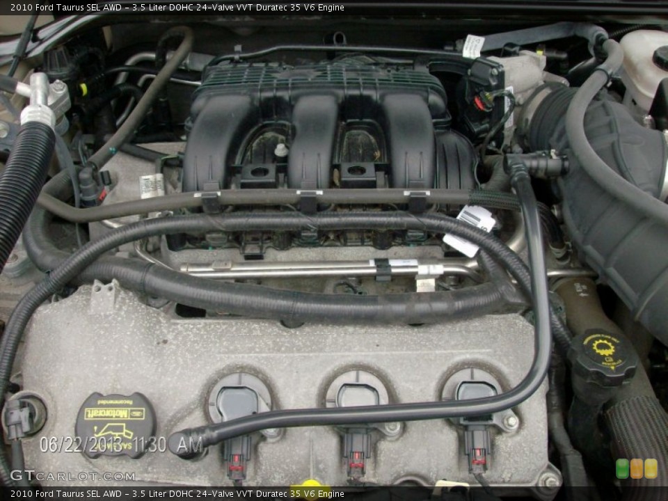 3.5 Liter DOHC 24-Valve VVT Duratec 35 V6 Engine for the 2010 Ford Taurus #82631933