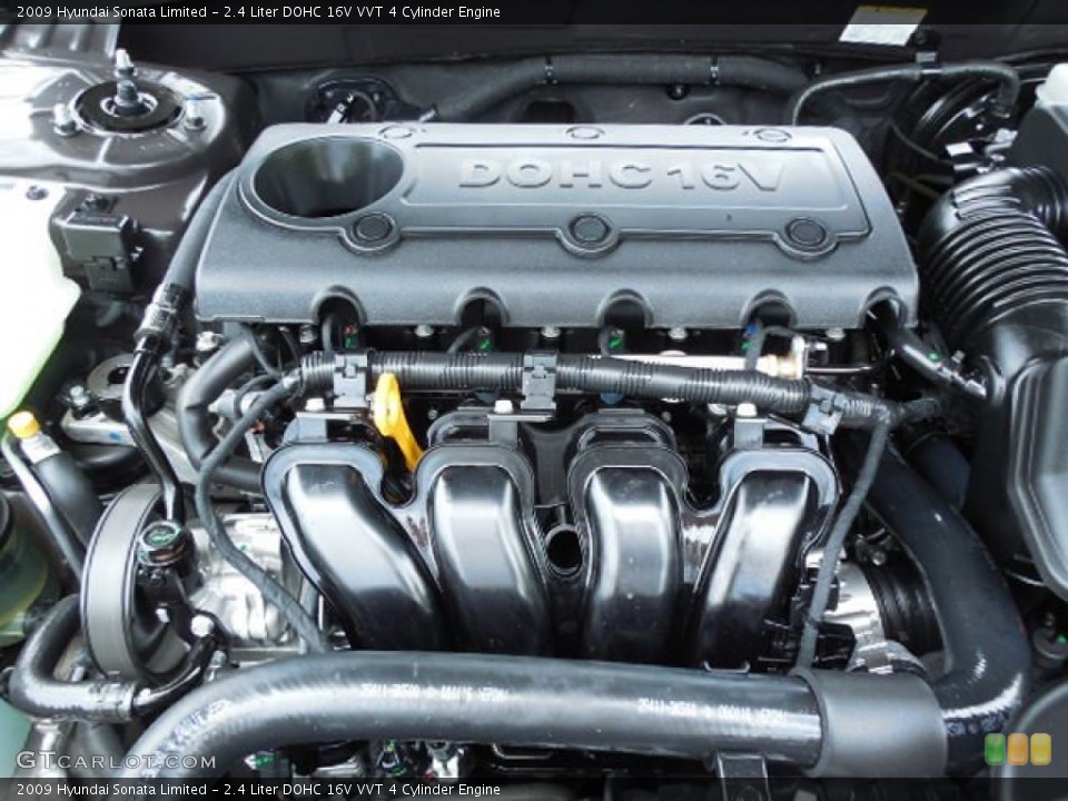 2.4 Liter DOHC 16V VVT 4 Cylinder Engine for the 2009 Hyundai Sonata #82633582