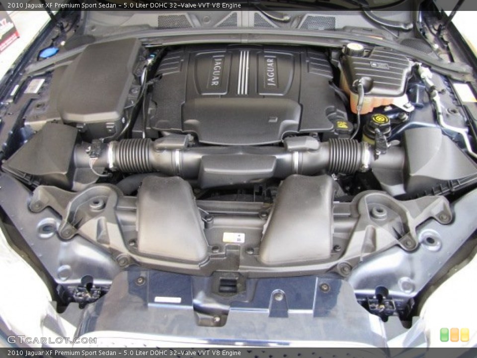 5.0 Liter DOHC 32-Valve VVT V8 2010 Jaguar XF Engine