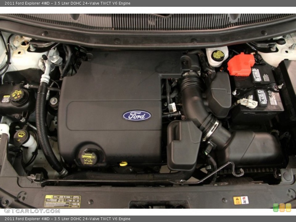 3.5 Liter DOHC 24-Valve TiVCT V6 2011 Ford Explorer Engine