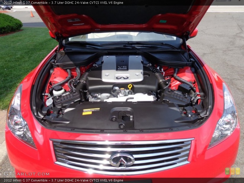 3.7 Liter DOHC 24-Valve CVTCS VVEL V6 2012 Infiniti G Engine