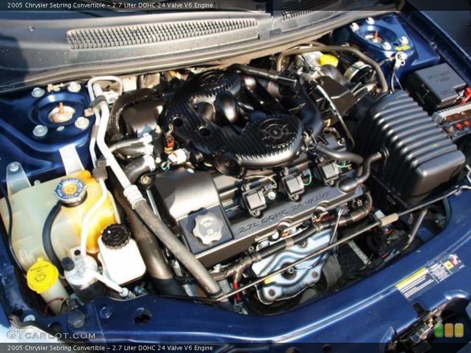 2.7 Liter DOHC 24 Valve V6 2005 Chrysler Sebring Engine