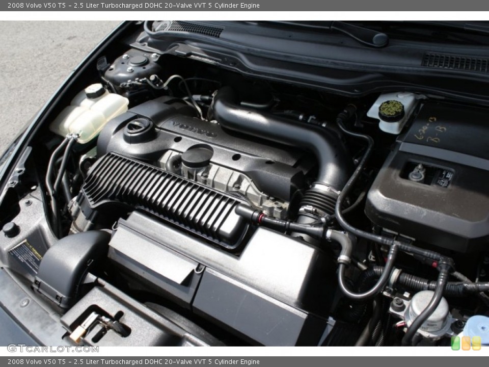 2.5 Liter Turbocharged DOHC 20-Valve VVT 5 Cylinder Engine for the 2008 Volvo V50 #82722856