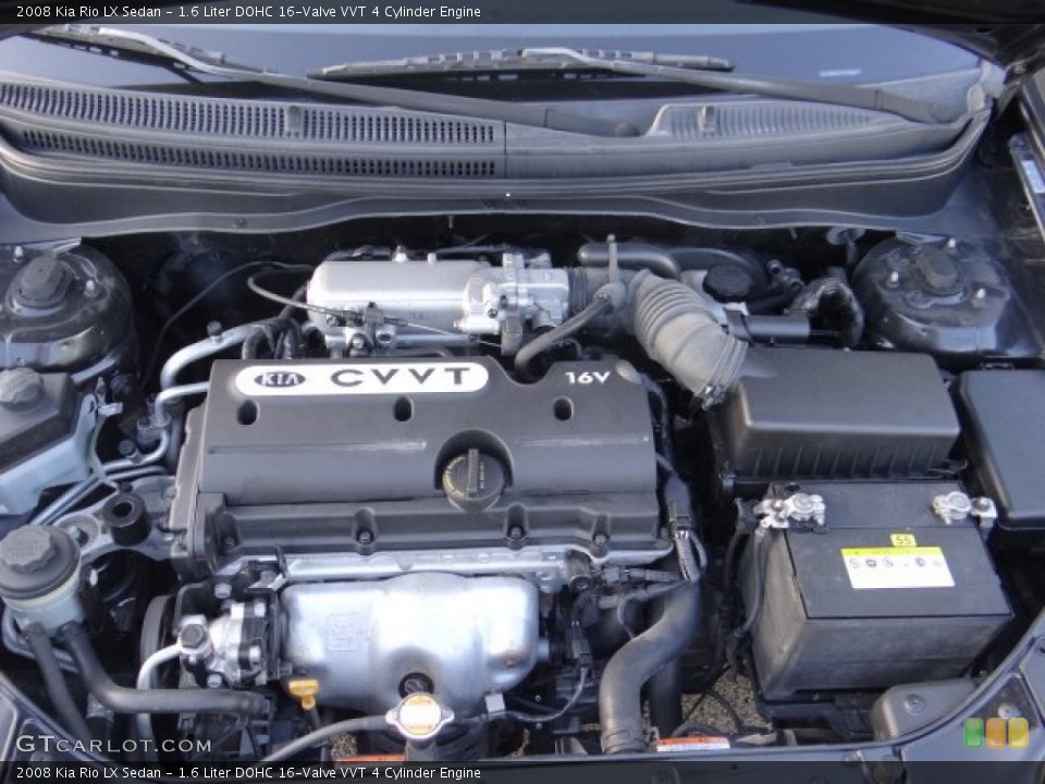 1.6 Liter DOHC 16-Valve VVT 4 Cylinder Engine for the 2008 Kia Rio #82724997