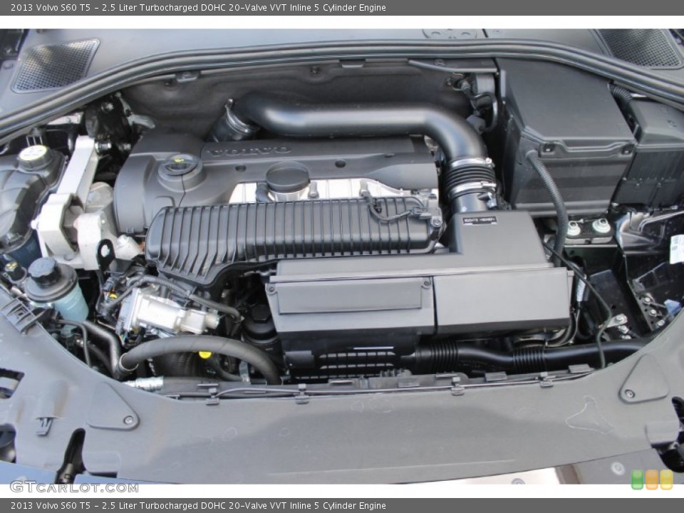 2.5 Liter Turbocharged DOHC 20-Valve VVT Inline 5 Cylinder 2013 Volvo S60 Engine