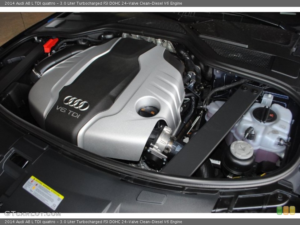 3.0 Liter Turbocharged FSI DOHC 24-Valve Clean-Diesel V6 Engine for the 2014 Audi A8 #82744041