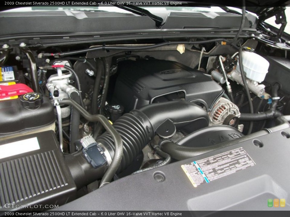 6.0 Liter OHV 16-Valve VVT Vortec V8 Engine for the 2009 Chevrolet Silverado 2500HD #82761309