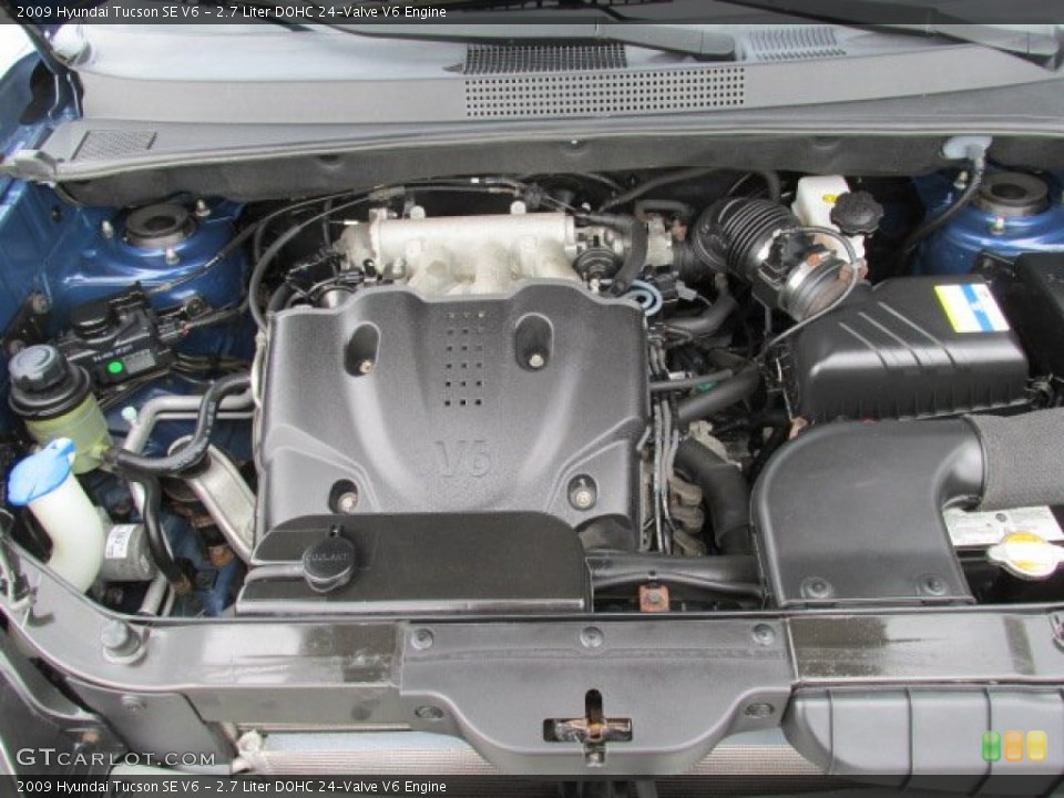 2.7 Liter DOHC 24-Valve V6 Engine for the 2009 Hyundai Tucson #82777546