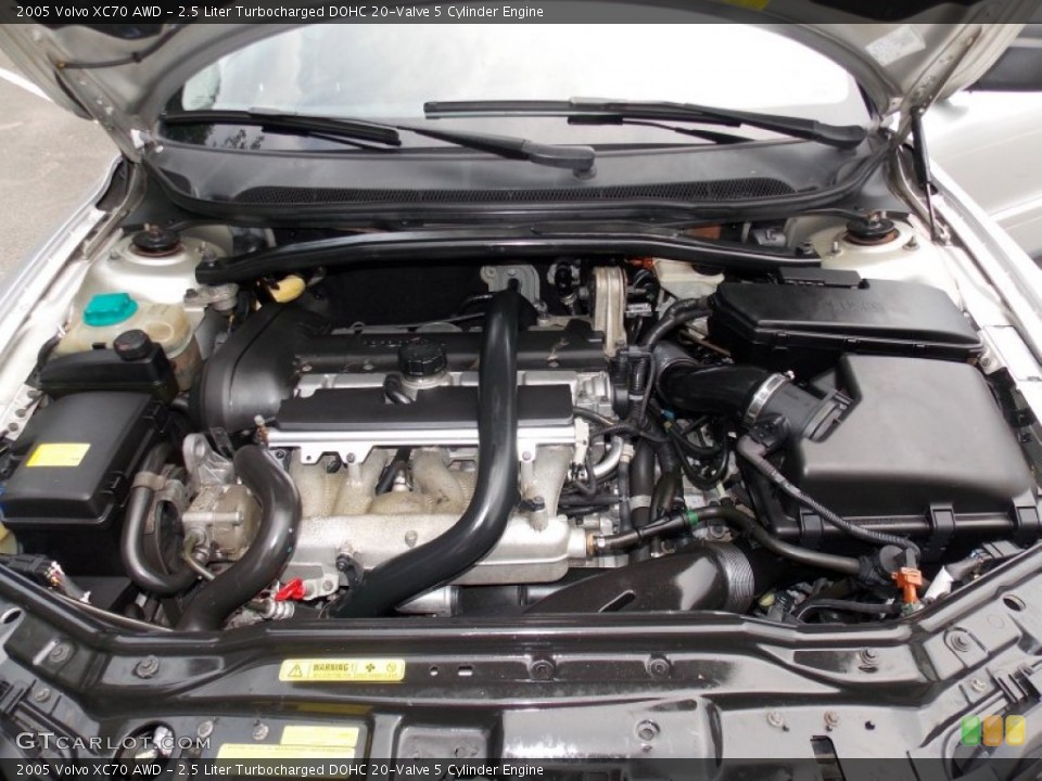 2.5 Liter Turbocharged DOHC 20-Valve 5 Cylinder Engine for the 2005 Volvo XC70 #82780692