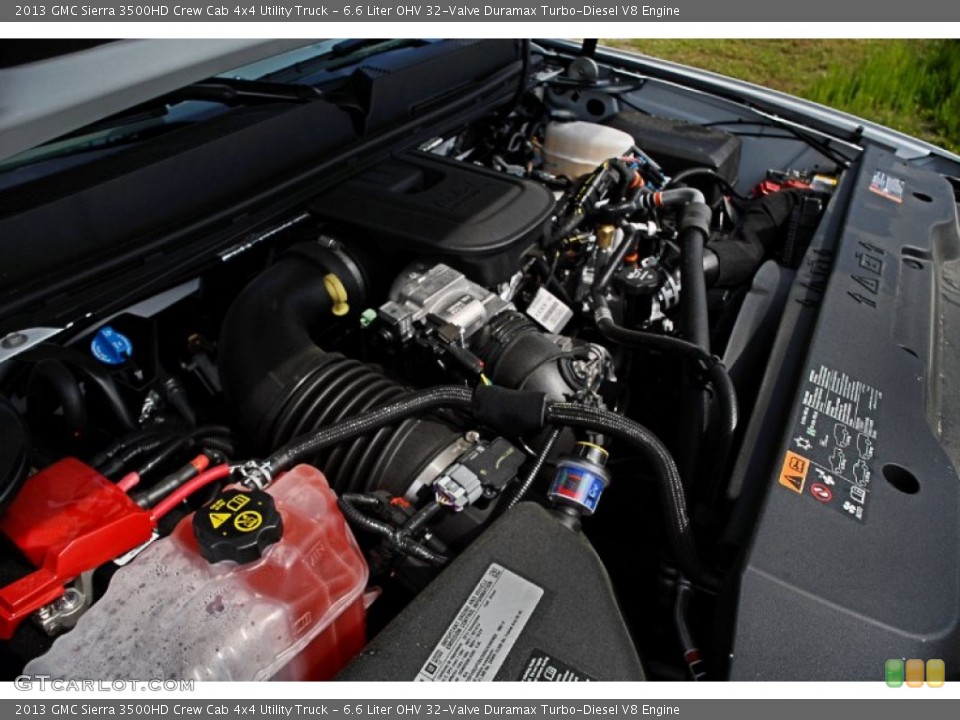 6.6 Liter OHV 32-Valve Duramax Turbo-Diesel V8 2013 GMC Sierra 3500HD Engine