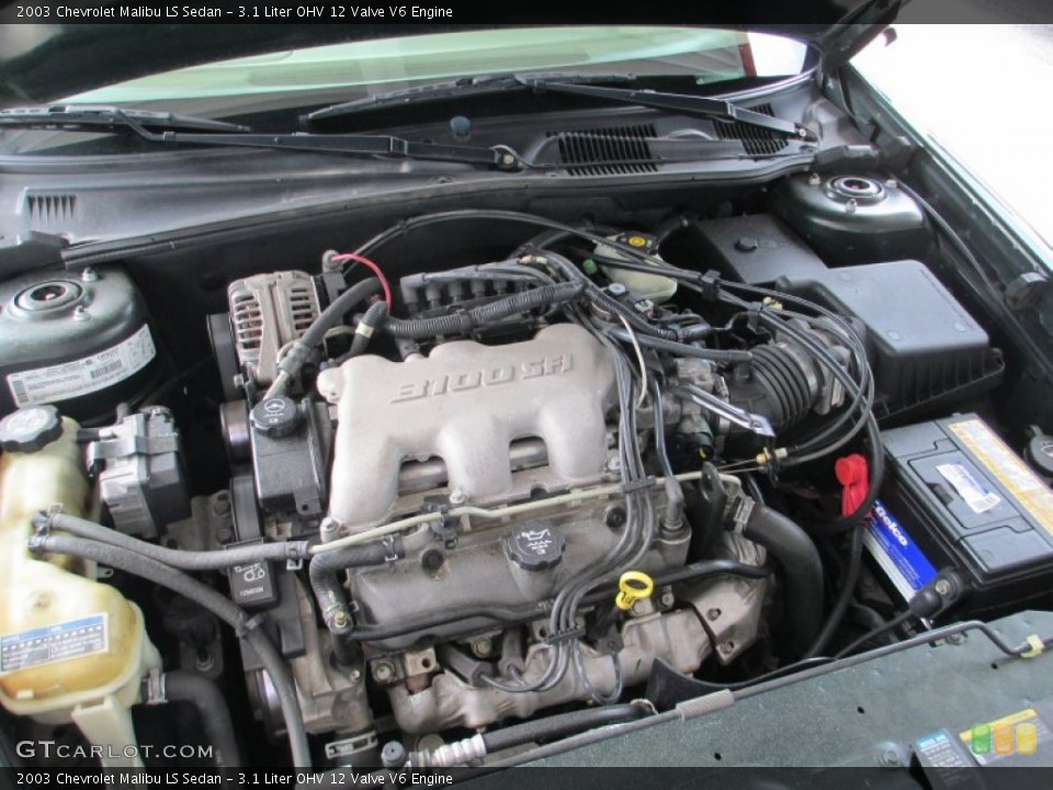 3.1 Liter OHV 12 Valve V6 Engine for the 2003 Chevrolet Malibu #82781393